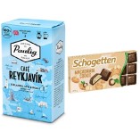 Кофе молотый и молочный шоколад